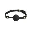 Love & Leather Silicone Ball Gag Black 
